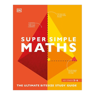【现货】DK儿童百科 简易数学Super Simple Maths 12岁以上青少年理科课外辅助指南 专业英文原版书籍进口