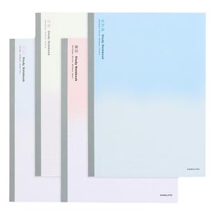 日本KOKUYO国誉学习本Campus设计款笔记本学生用日记本全科目方格空白英文音乐备注本作文本A5/B5作业本子