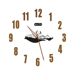 免打孔夜光钟表挂钟客厅家用简约2023新款3D静音时钟创意装饰挂表