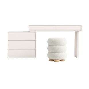 实木烤漆梳妆台2025新款化妆桌斗柜一体现代简约转角主卧小户型