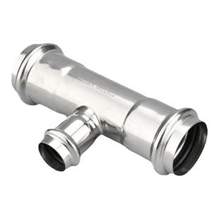 304不锈钢欧标异径三通饮用水管配件变径卡压式管件中小三通316L