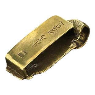 复古纯黄铜满清旗下衙门当差刀挂腰牌玉佩挂件皮带介子钥匙挂扣