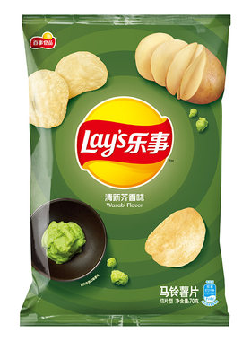 乐事薯片清新芥香味芥末味薯片