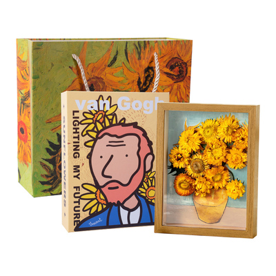 梵高的向日葵永生相框礼盒
