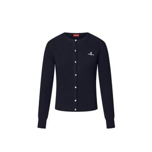 【绞花针织面料】比音勒芬2025秋新款休闲通勤长袖毛织开衫女外套