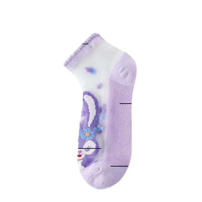 夏季儿童袜子薄款宝宝中筒女童网眼透气吸汗卡通公主女孩短筒袜子