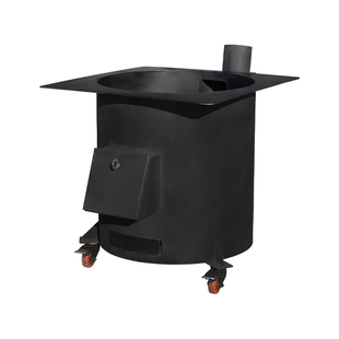 加厚钢板柴火灶加高汽化柴火炉农村户外家用煤柴两用柴火炉地锅灶