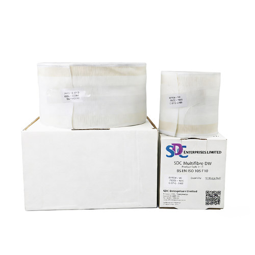 ISO SDC干湿摩擦布标准白棉布六种多纤维附布 色牢度试验布 DW