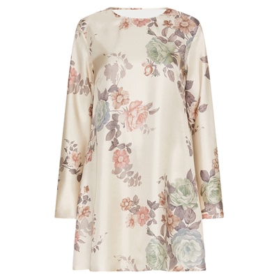 【2026早春新品】MARELLA 女装真丝中长款长袖连衣裙3221176102