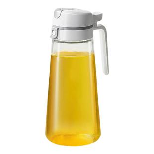 LISSA厨房玻璃油壶家用大容量重力自动开合油罐食品级装油瓶防漏