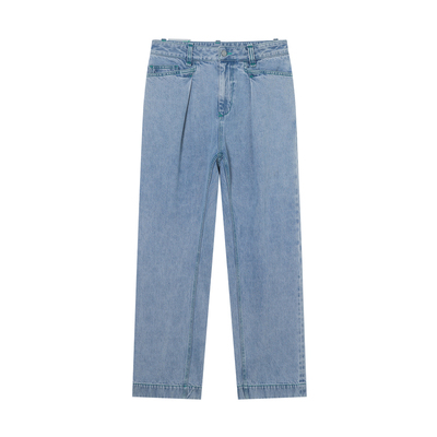 NUMBER HERE【流水系列】新款水洗牛仔长裤男女同款NH22N057