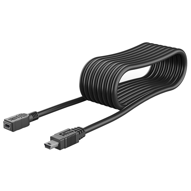 迈拓维矩 Mini usb数据线公对母5米 T型口行车记录仪移动硬盘数据加长延长线 可级联 MT-UM1050