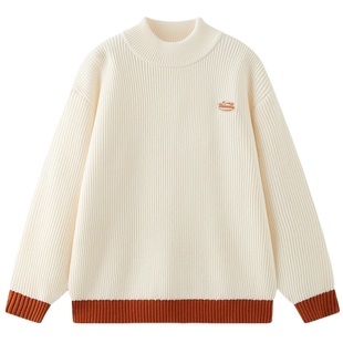 [VIP]【蓄暖】MQD童装儿童毛衣2025冬季新款男女加厚保暖半高领针