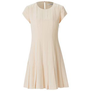 Laurel劳芮春夏小飞袖修身航海显瘦气质伞裙连衣裙 LWD331Y04600