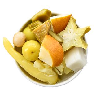 广西酸嘢酸李子萝卜酸刀豆椰菜发记甜酸什锦泡菜玉林城隍酸料酸野