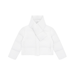 CALLED BACK羽绒服女2025年冬季新款围巾领百搭90白鹅绒短款外套