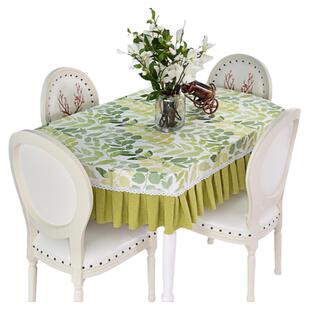 北欧高级感长椭圆形餐桌布布艺棉麻小清新台布茶几布写字桌2024新