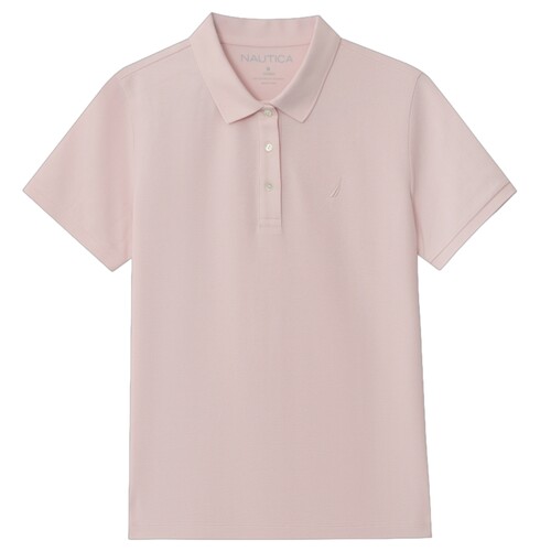 NAUTICA/诺帝卡女装26夏季新品亲肤柔软弹力翻领短袖POLOT恤