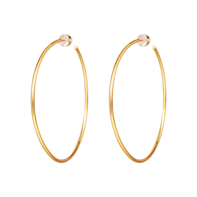 999纯银耳圈女耳环大圆圈