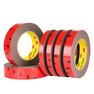 3M双面胶强力高粘度防水耐高温汽车专用固定晴雨挡雨眉粘胶泡沫海绵墙面贴尾翼挡雨板汽车改装固定无痕胶带