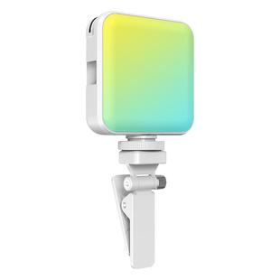 wonew七彩蜗牛补光灯手机直播下巴灯支架七彩RGB三脚架自拍杆支架美颜化妆脸灯拍照拍摄自拍迷你vlog手机支架