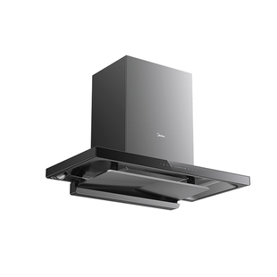 美的至薄顶吸式欧式免拆自净洗抽油烟机家用厨房变频一级能效增压