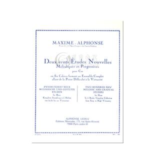 阿尔方斯 200首新旋律和渐进式练习曲 圆号独奏 Leduc原版乐谱书 Alphonse Deux Cents Etudes Nouvelles Melodiques HL48180187