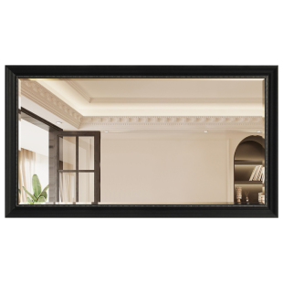 BOLEN 美式奢华带框浴室镜子壁挂式复古洗手间卫生间镜子防水银镜