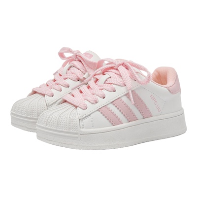 2026新款儿童贝壳鞋粉色女童板鞋