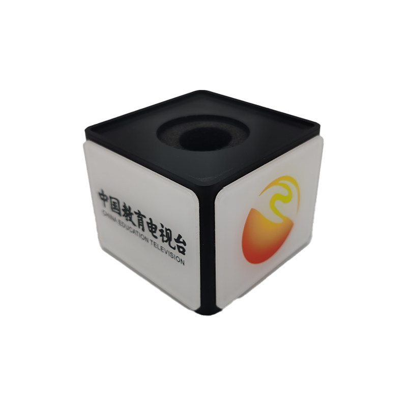 定制话筒台标定做咪标麦标logo牌唛牌采访咪罩新闻采访麦克风标牌