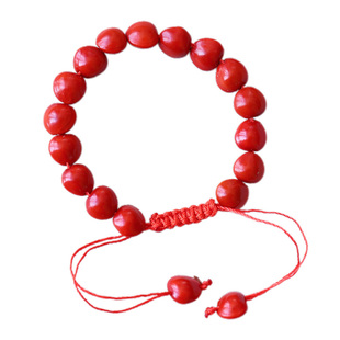 天然红豆手链，红豆生南国，春来发几枝，愿君多采撷，此物最相思