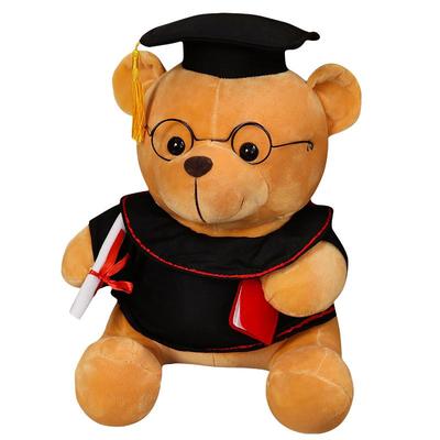 博士熊公仔毕业熊玩偶毕业礼物