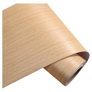 加厚典雅原木色贴纸米黄直纹木纹墙贴家具改色膜自粘墙纸壁纸木板