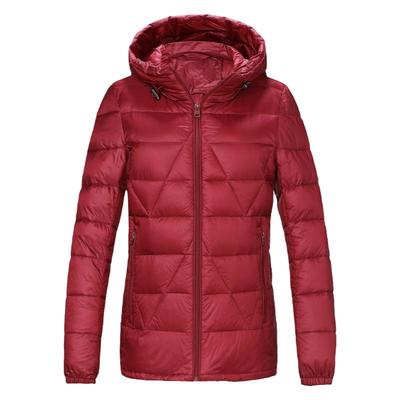 雪中飞时尚白鸭绒短款中年羽绒服