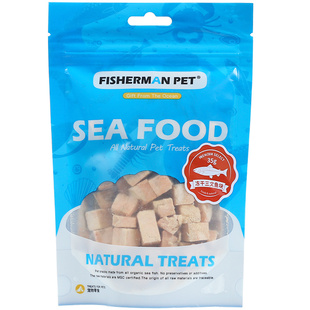 fisherman pet冻干猫咪零食 多春鱼三文鱼鳕鱼小鱼干营养增肥奖励