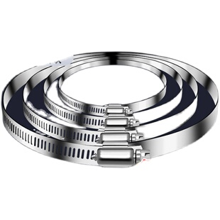 304不锈钢抱箍管夹卡扣燃气管喉箍超大收紧箍卡箍固定卡子紧固圈