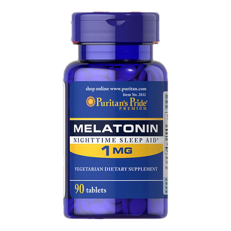 普丽普莱美国进口褪黑素片1mg*90片sleepwell入眠睡眠片调整睡眠