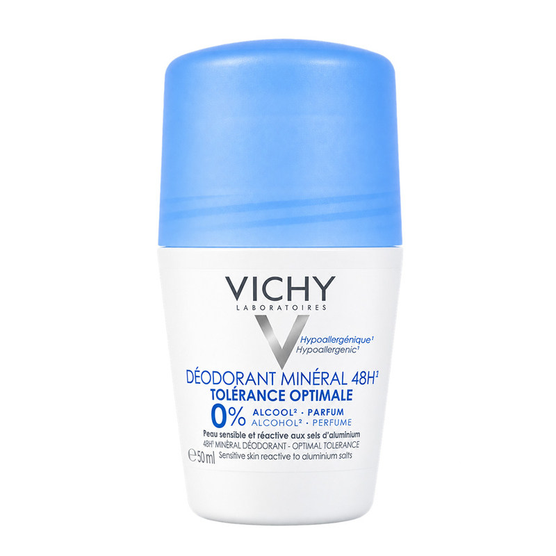 vichy deodorant薇姿止汗露48小时腋下干爽除臭清爽法国进口50ml