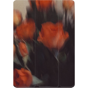 ipad2021保护套带笔槽pro11玫瑰air5书本式9防摔4苹果第九代2022全包mini6防弯3平板8透明2轻薄十保护壳10无