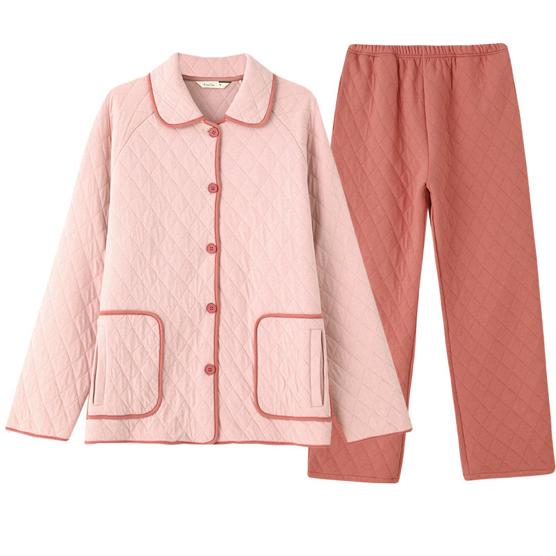 康妮雅女轻薄夹丝保暖秋冬家居服