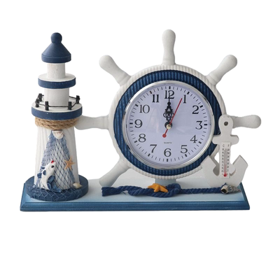 地中海台式时钟装饰摆件