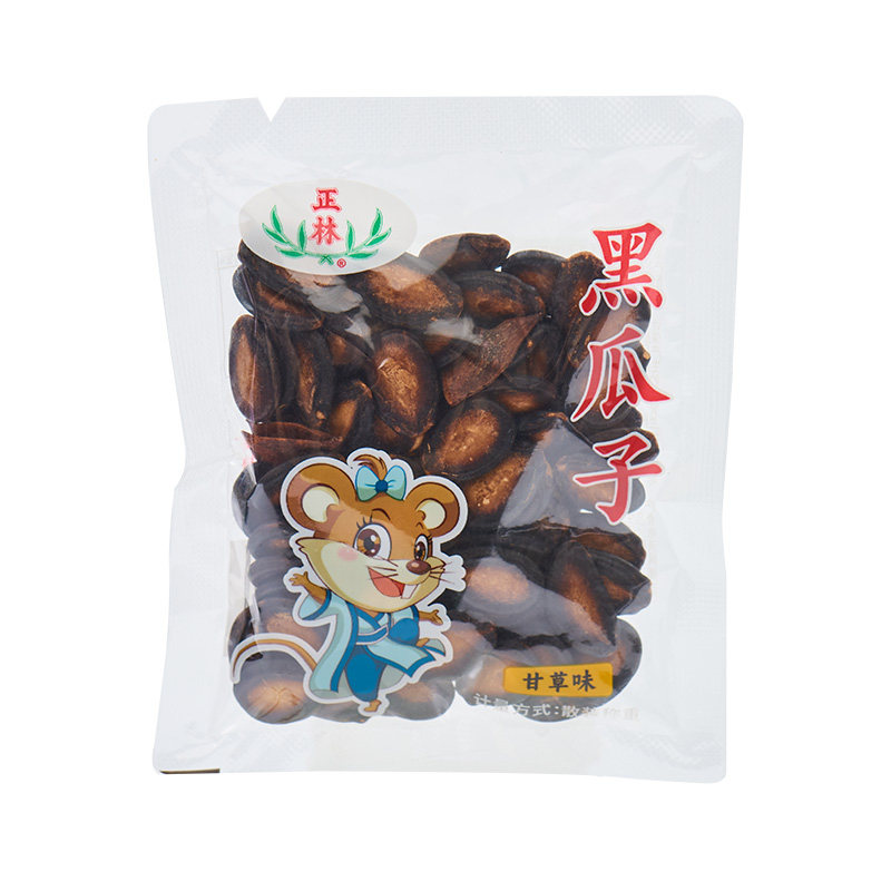 正林黑瓜子500g甘草味大片西瓜子原味湿瓜子休闲零食炒货独立小包