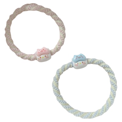 猫咪头绳情侣手链少女心小皮筋送给男朋友发圈kt发绳网红可爱发饰