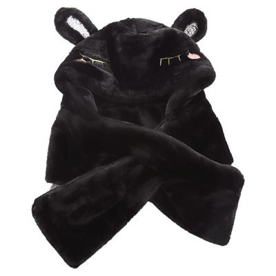 过冬两件套秋冬季可爱围巾帽子