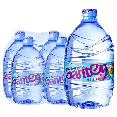 景田纯净水4.8L*4瓶2件家庭装