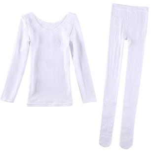 秋冬儿童白色打底衫肉色保暖衣加绒男女童舞蹈服隐身衣肤色演出服