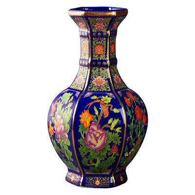 景德镇珐琅彩高端花瓶摆件