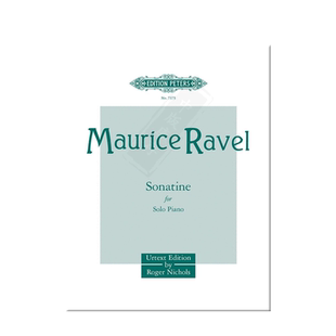 拉威尔小奏鸣曲 钢琴独奏 彼得斯PETERS原版进口乐谱书 Ravel Sonatine for Solo Piano EP7375