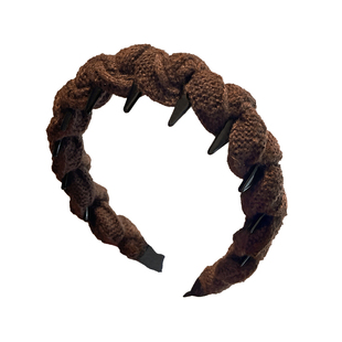 秋冬毛线发箍女款2025新款高颅顶洗脸专用头箍带齿压发卡发捆头饰