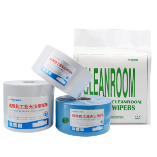 无尘纸工业擦拭纸实验室用纸吸油纸汽修除尘蓝白色大卷吸水无纺布